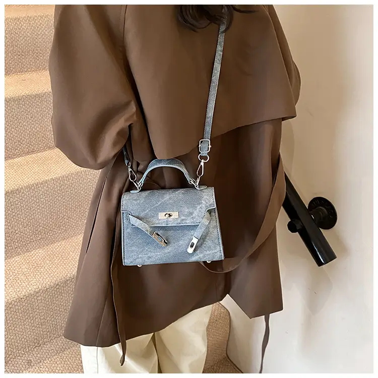 Women's Grey Plated Shoulder Bag 2024 New — feature 22