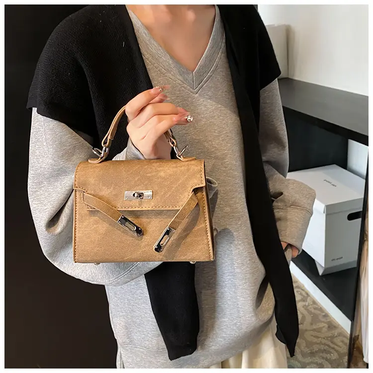 Women's Grey Plated Shoulder Bag 2024 New — feature 23