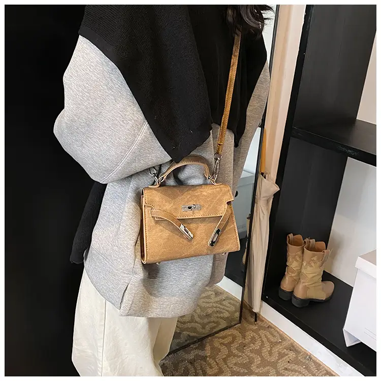 Women's Grey Plated Shoulder Bag 2024 New — feature 25