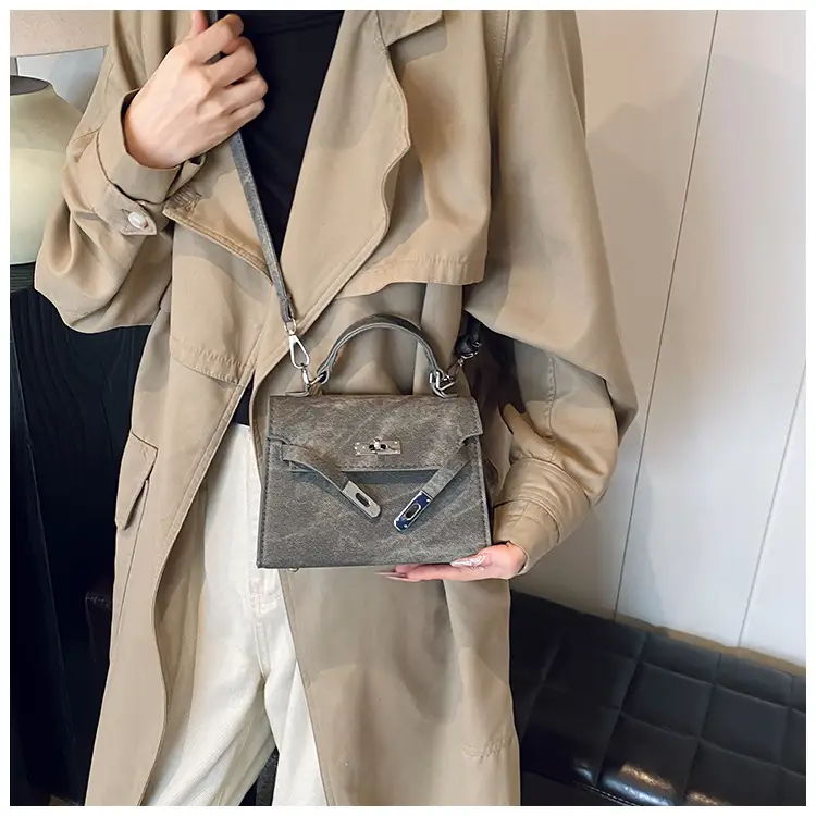 Women's Grey Plated Shoulder Bag 2024 New — feature 29
