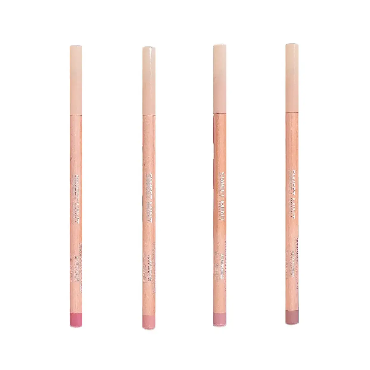 sweetmint Wooden Lip Liner Matte Natural Doodle Lip Makeup Low Saturation Nude Lip Liner Novice
