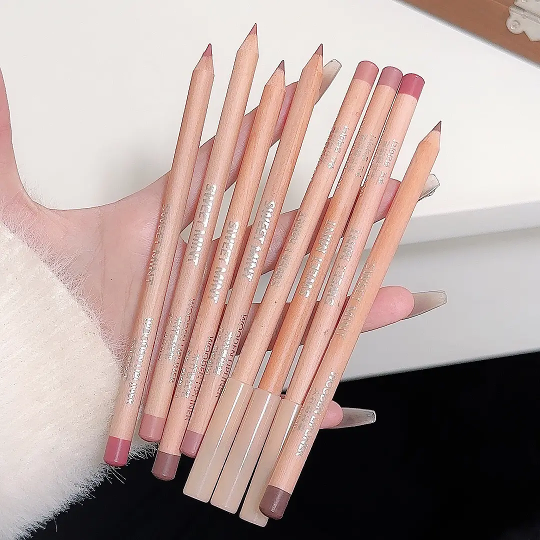 sweetmint Wooden Lip Liner Matte Natural Doodle Lip Makeup Low Saturation Nude Lip Liner Novice — feature 12