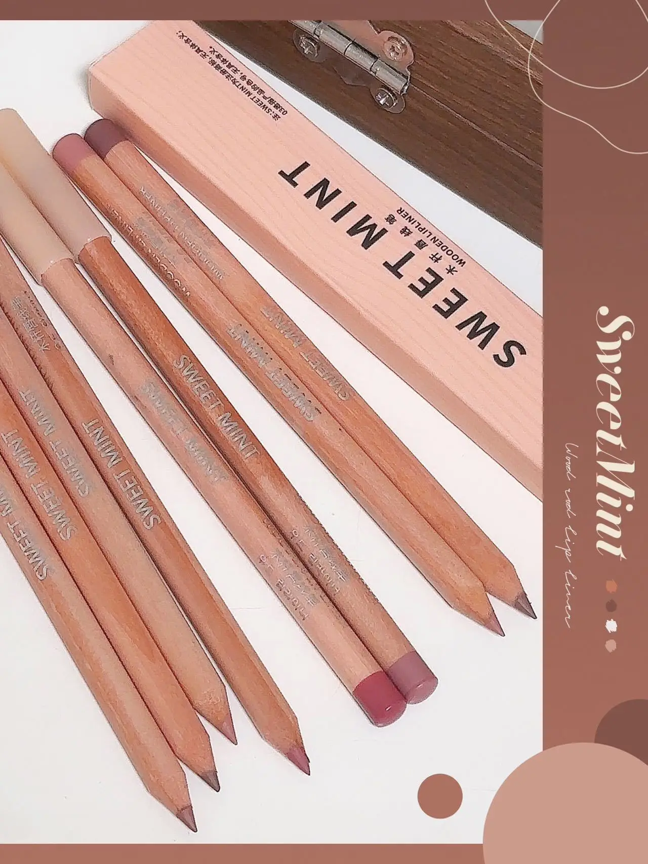 sweetmint Wooden Lip Liner Matte Natural Doodle Lip Makeup Low Saturation Nude Lip Liner Novice — feature 14