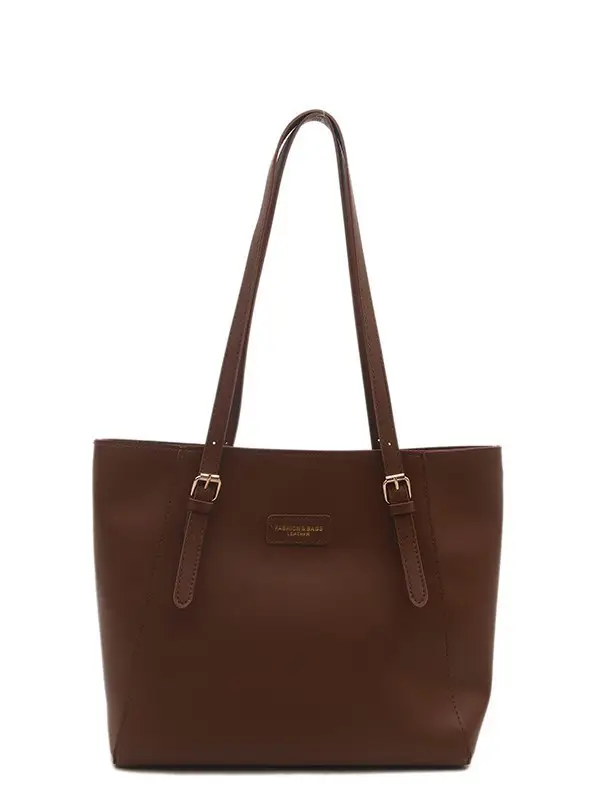 Women's Large Capacity Brown Shoulder Bag 2024