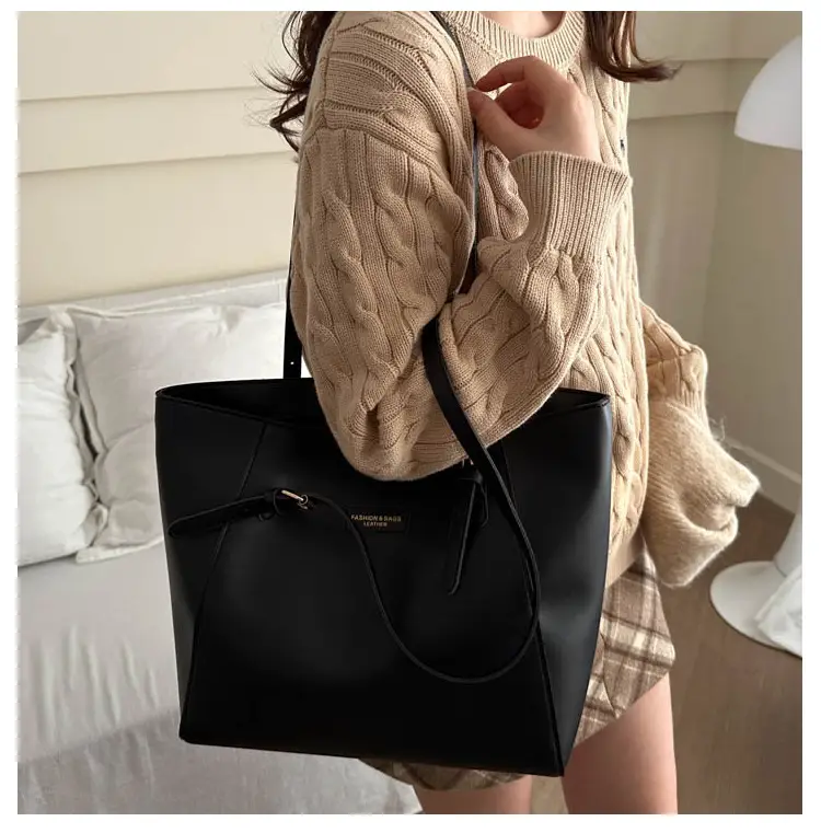 Women's Large Capacity Brown Shoulder Bag 2024 — feature 13
