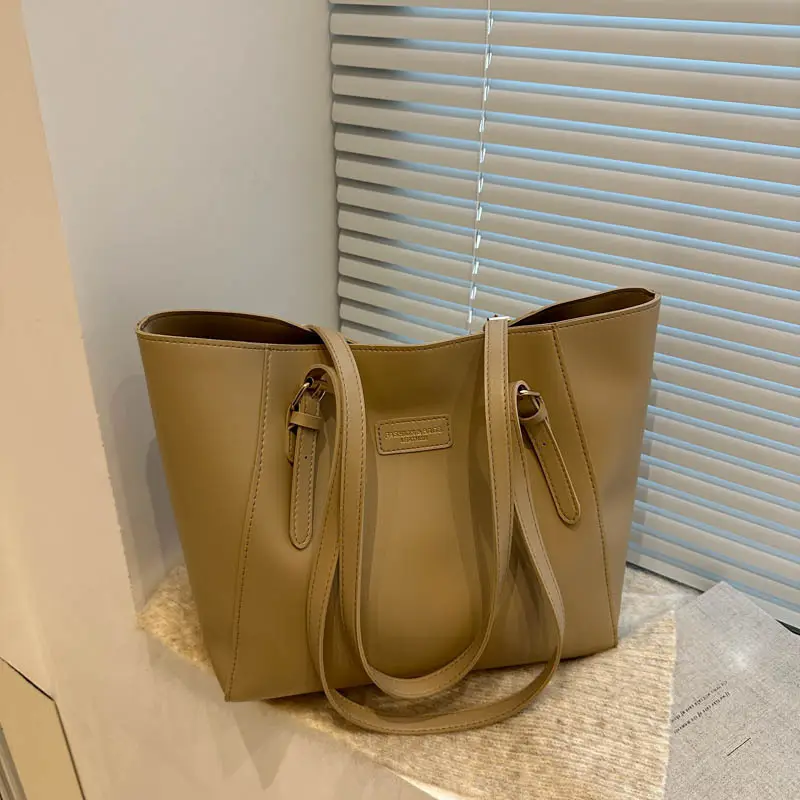 Women's Large Capacity Brown Shoulder Bag 2024