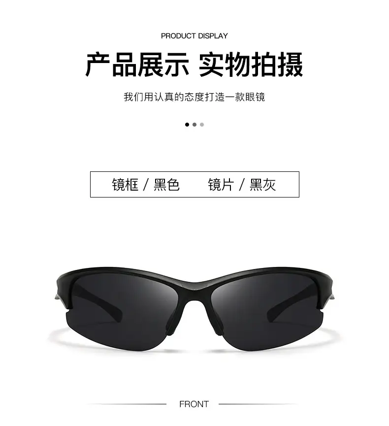 Women Polarized UV Sunglasses Black Frame Blue Silver β feature 13