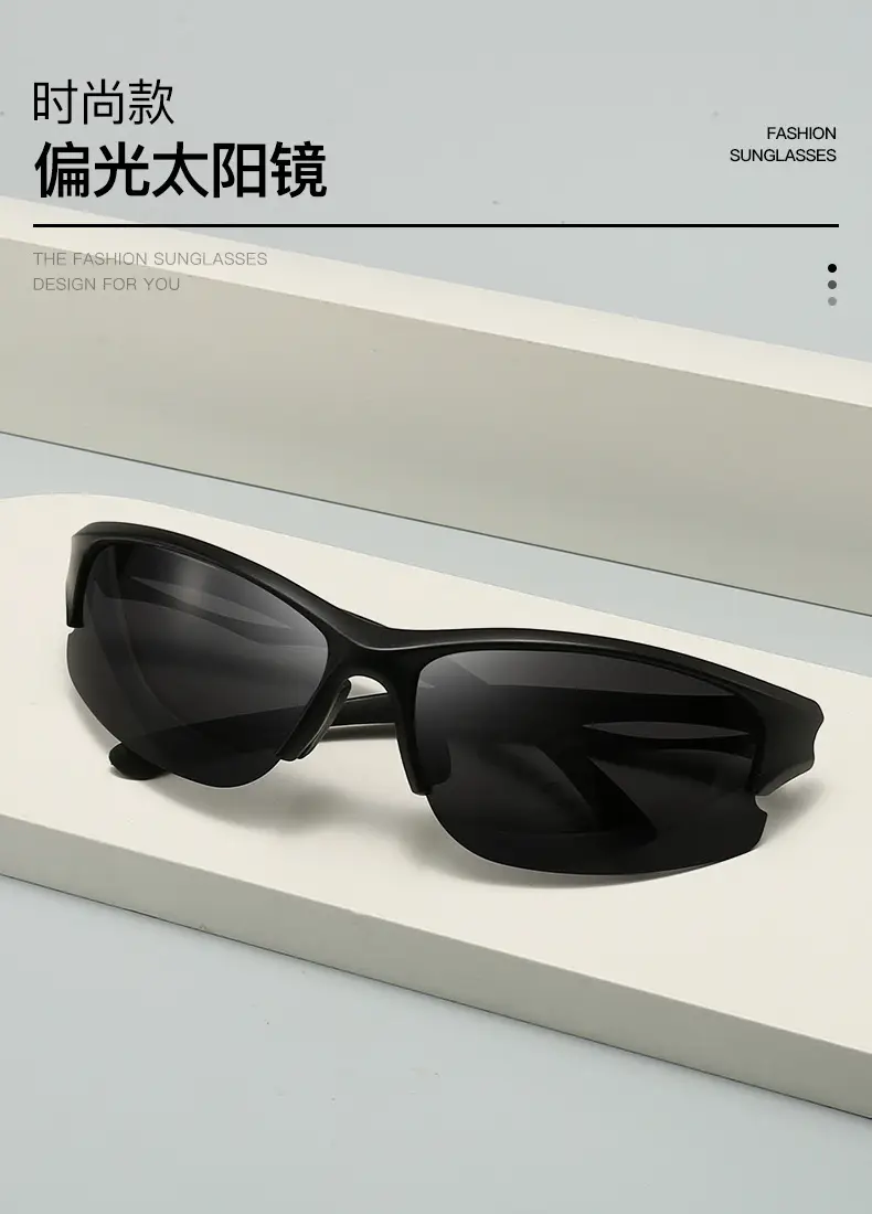 Women Polarized UV Sunglasses Black Frame Blue Silver β feature 5