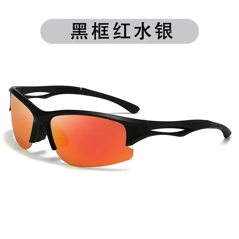 Women Polarized UV Sunglasses Black Frame Blue Silver - Image 4
