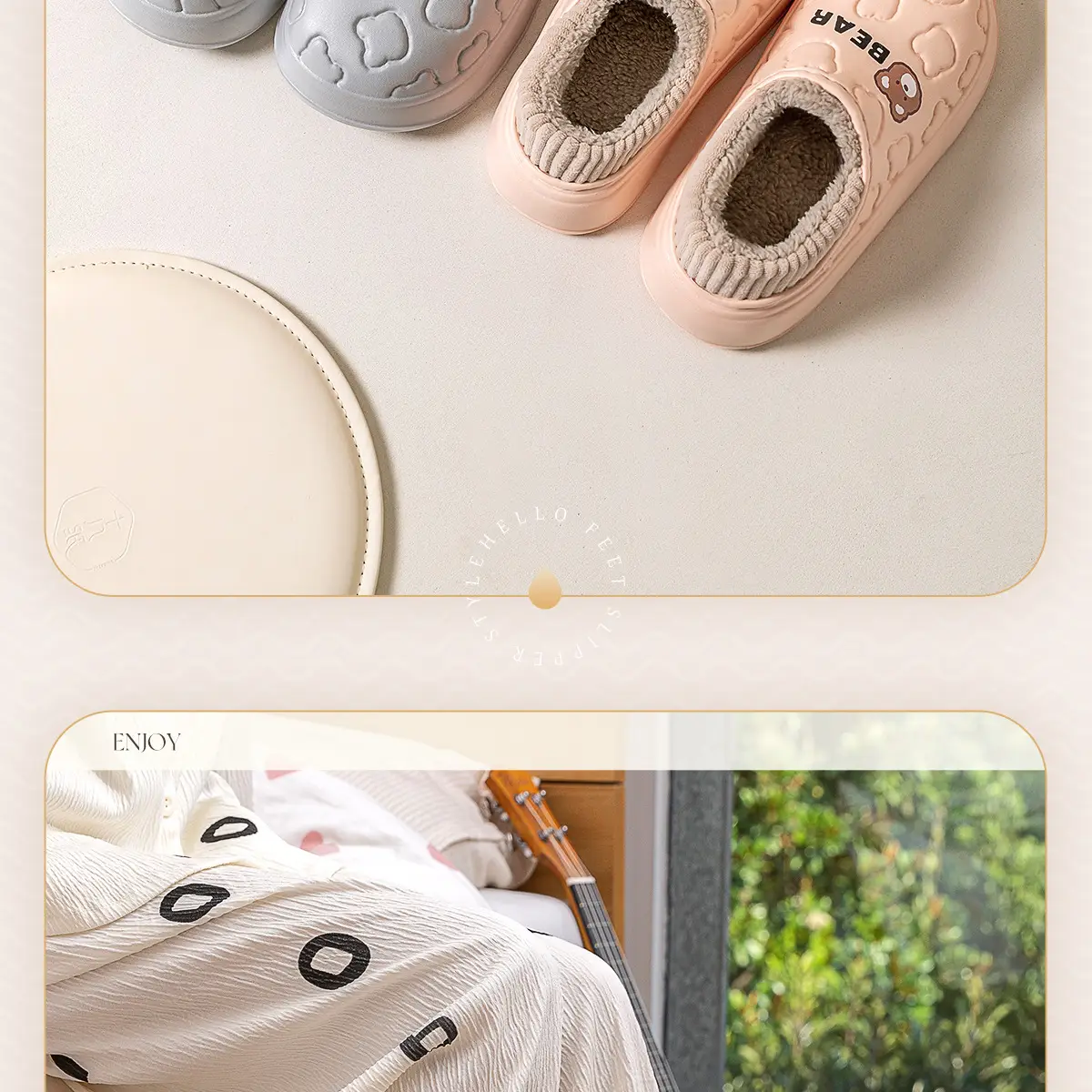 Women Winter Waterproof Velvet Slippers Cream 2025 — feature 14