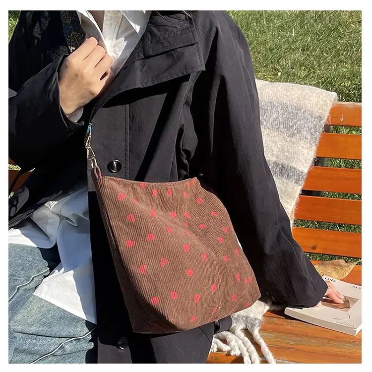 Strawberry Printed Tote Bag for Women — feature 14
