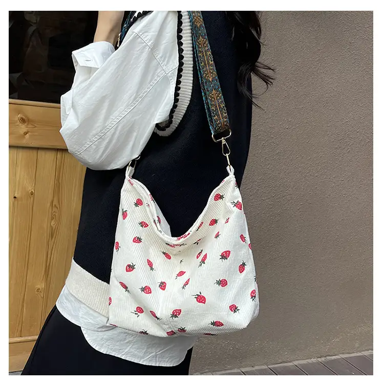 Strawberry Printed Tote Bag for Women — feature 19