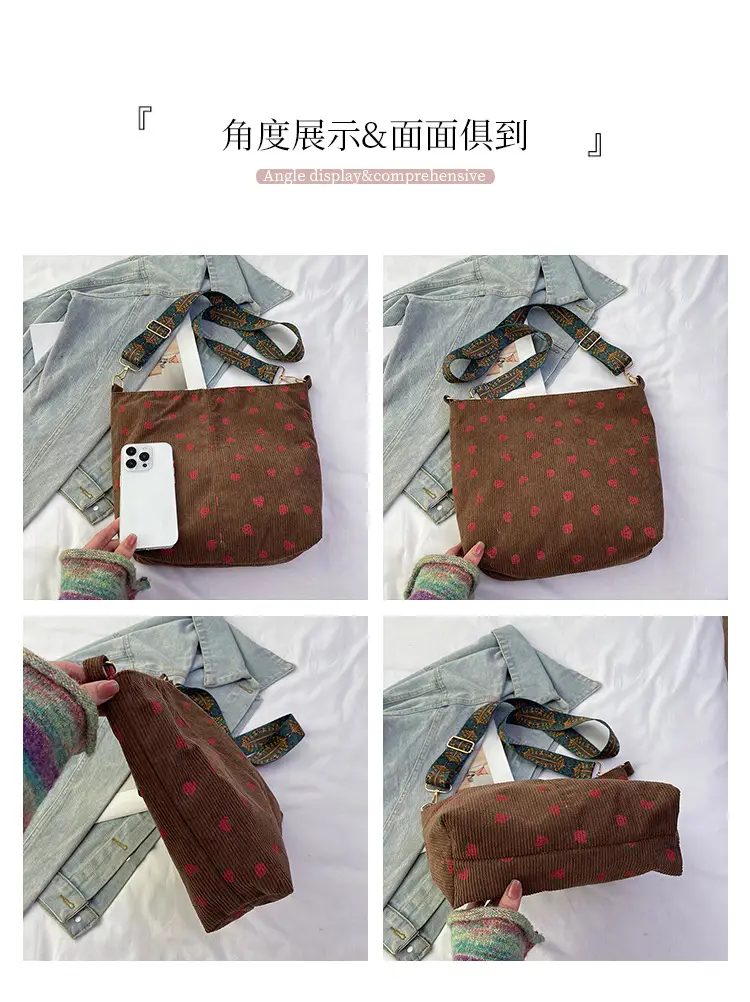 Strawberry Printed Tote Bag for Women — feature 6