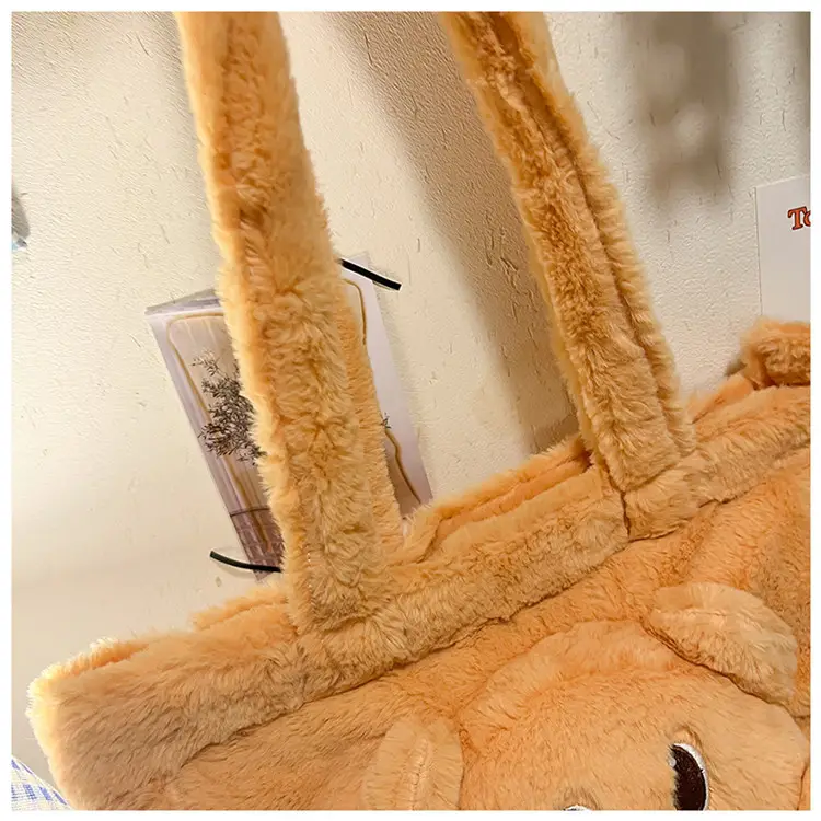 Cute Bear Cartoon Blue Gingham Shoulder Bag 2024 — feature 10