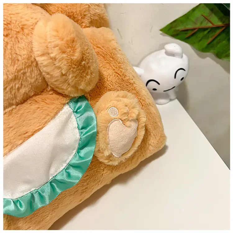 Cute Bear Cartoon Blue Gingham Shoulder Bag 2024 — feature 9