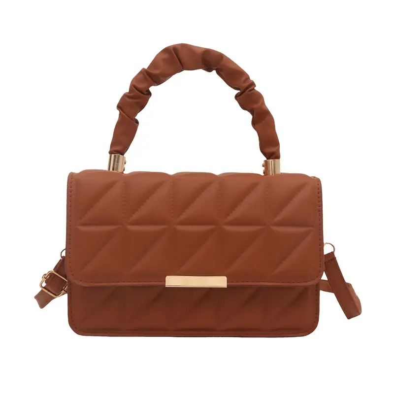 Women's Quilted Brown Shoulder Bag 2024 - Image 10
