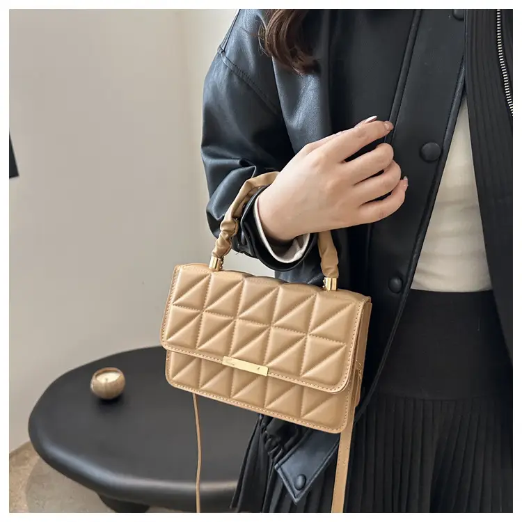 Women's Quilted Brown Shoulder Bag 2024 — feature 12