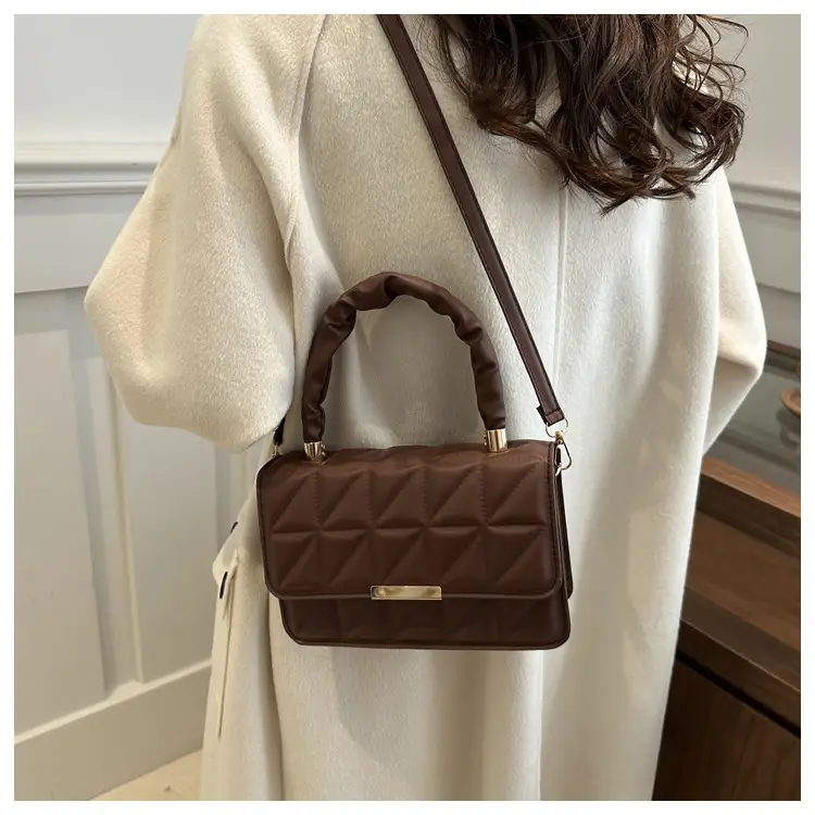 Women's Quilted Brown Shoulder Bag 2024 — feature 16