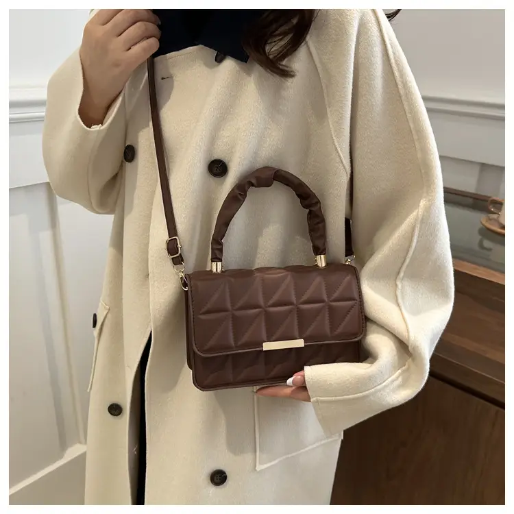 Women's Quilted Brown Shoulder Bag 2024 — feature 17