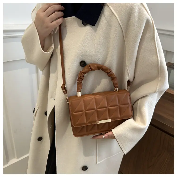 Women's Quilted Brown Shoulder Bag 2024 — feature 18
