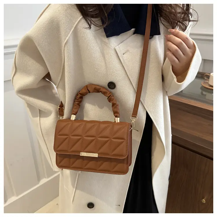 Women's Quilted Brown Shoulder Bag 2024 — feature 19