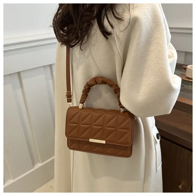 Women's Quilted Brown Shoulder Bag 2024 — feature 20