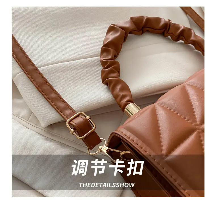 Women's Quilted Brown Shoulder Bag 2024 — feature 4
