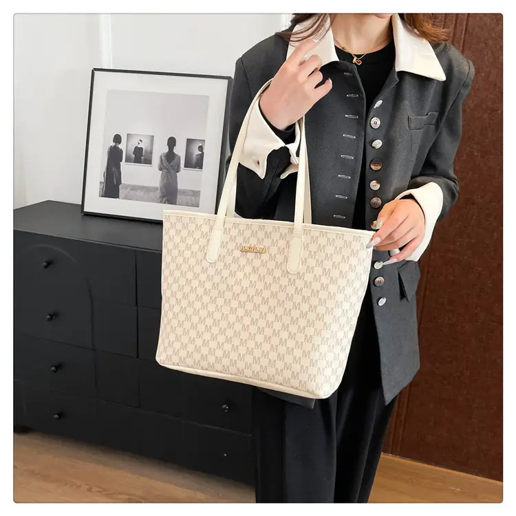 Pink Vintage Checkered Tote Bag for Women Winter Commute — feature 13