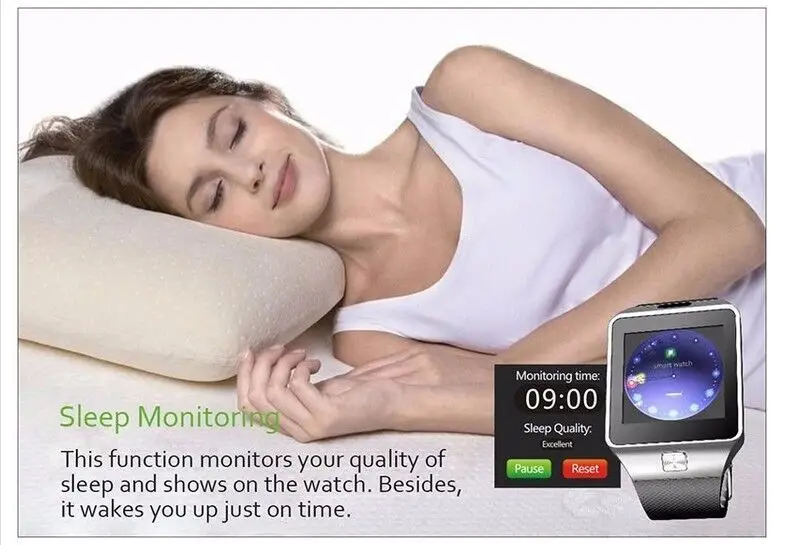 Foreign trade multi-function smart watch DZ09 card can be inserted to take photos Internet calls phone watch touch screen — feature 22