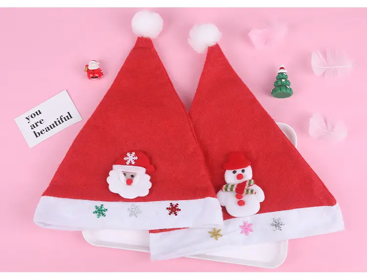 Red Cartoon Christmas Hats for Kids Wholesale — feature 7
