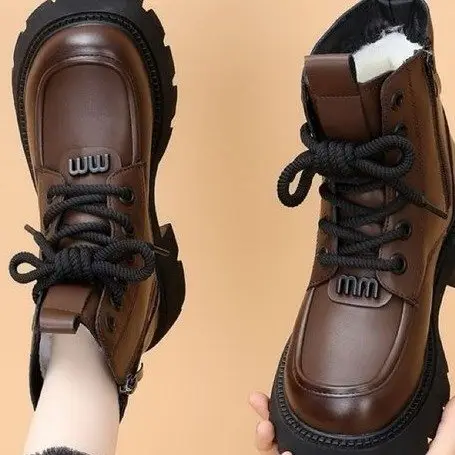 Women's Fleece-Lined Winter Boots Black - Image 3