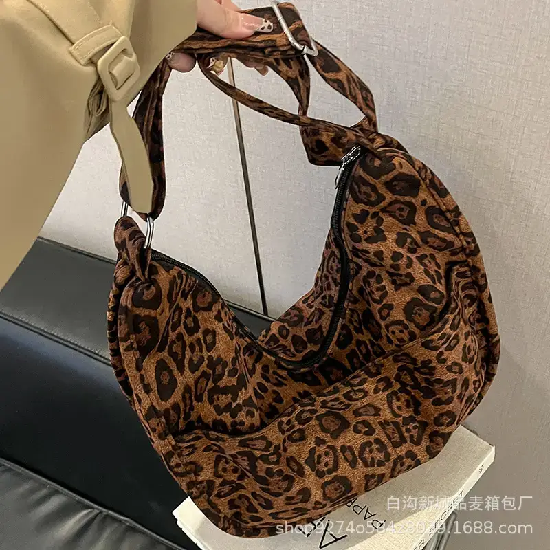 Leopard Print Shoulder Bag 2026 Autumn Winter Large Capacity - Image 6