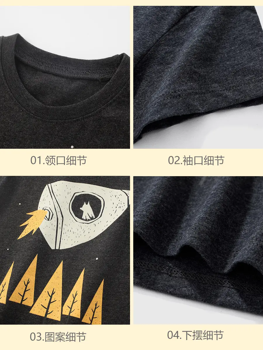 2025 Boys Cartoon Cotton T-Shirt Small Medium - Image 4
