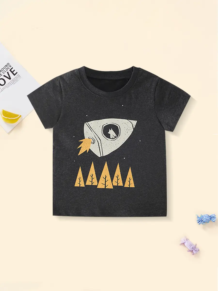 2025 Boys Cartoon Cotton T-Shirt Small Medium - Image 6