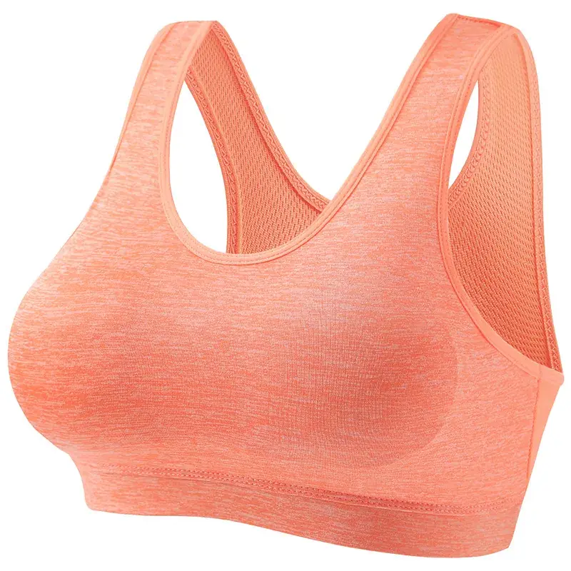 Women's Blue Shockproof Push-Up Yoga Vest with Sling Back - Image 7