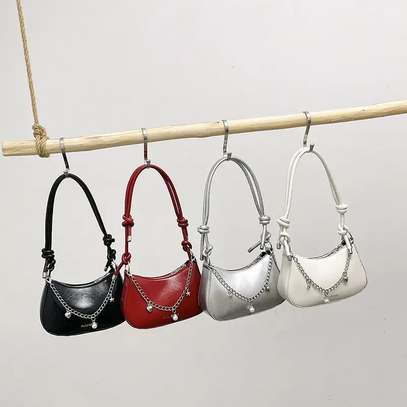 Red Chain Shoulder Bag for Women 2024 Fashion - Image 8