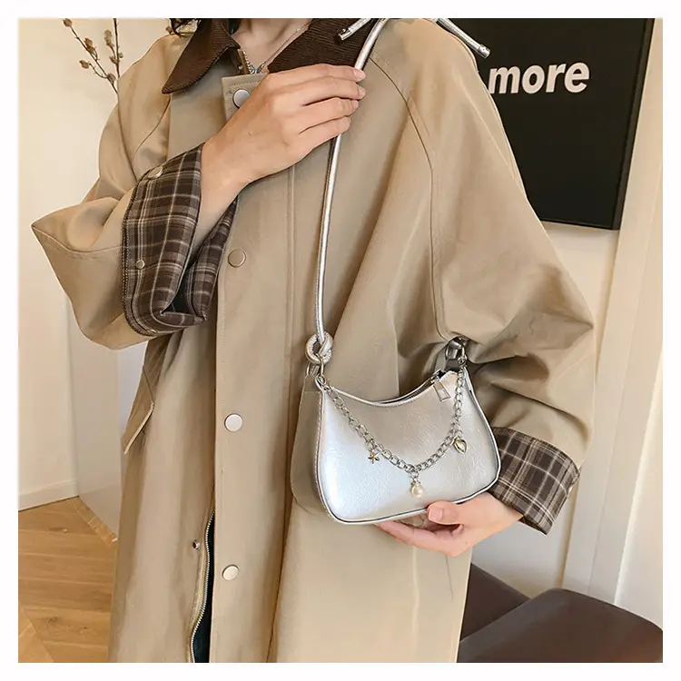 Red Chain Shoulder Bag for Women 2024 Fashion — feature 15