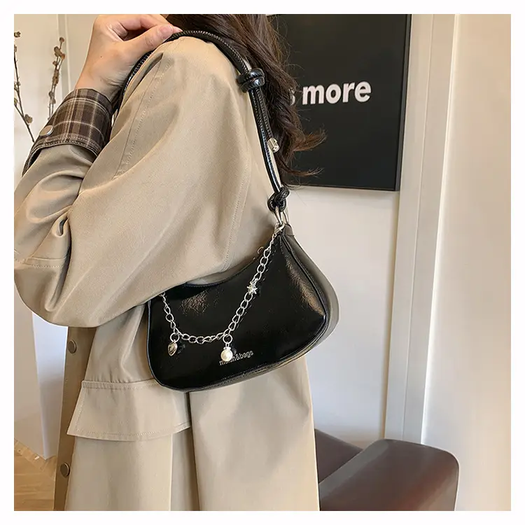 Red Chain Shoulder Bag for Women 2024 Fashion — feature 17