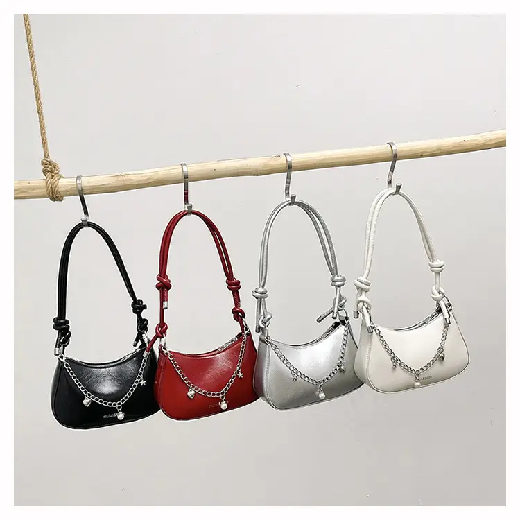 Red Chain Shoulder Bag for Women 2024 Fashion — feature 27