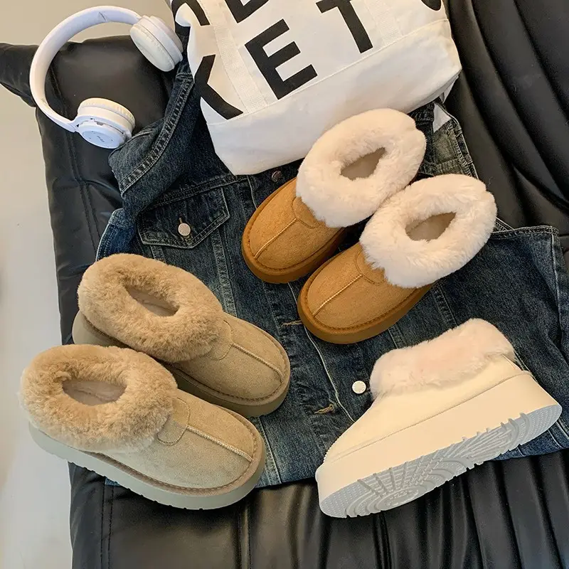 White Fleece Lined Snow Boots for Kids 2024 - Image 5