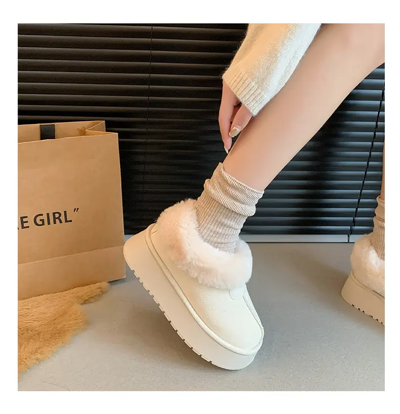 White Fleece Lined Snow Boots for Kids 2024 — feature 10