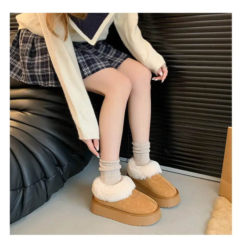 White Fleece Lined Snow Boots for Kids 2024 — feature 9