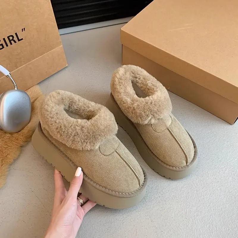 White Fleece Lined Snow Boots for Kids 2024 - Image 3