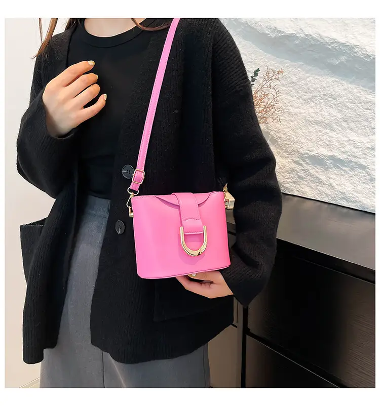 Retro Horseshoe Lock Crossbody Bag Brown 2024 — feature 18