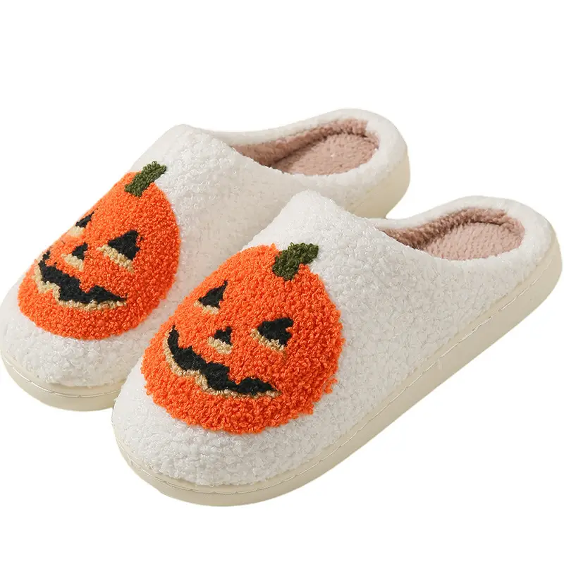 Cross-border Amazon New Halloween Skull Cartoon Ghost Series Winter Cotton Slippers for Men and Women Couple Indoor Drag - Image 15