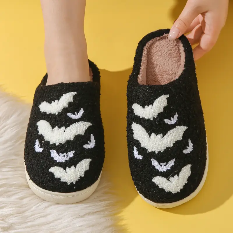 Cross-border Amazon New Halloween Skull Cartoon Ghost Series Winter Cotton Slippers for Men and Women Couple Indoor Drag - Image 4