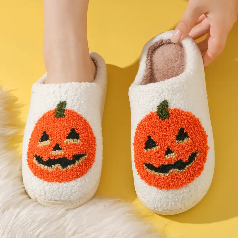Cross-border Amazon New Halloween Skull Cartoon Ghost Series Winter Cotton Slippers for Men and Women Couple Indoor Drag - Image 6