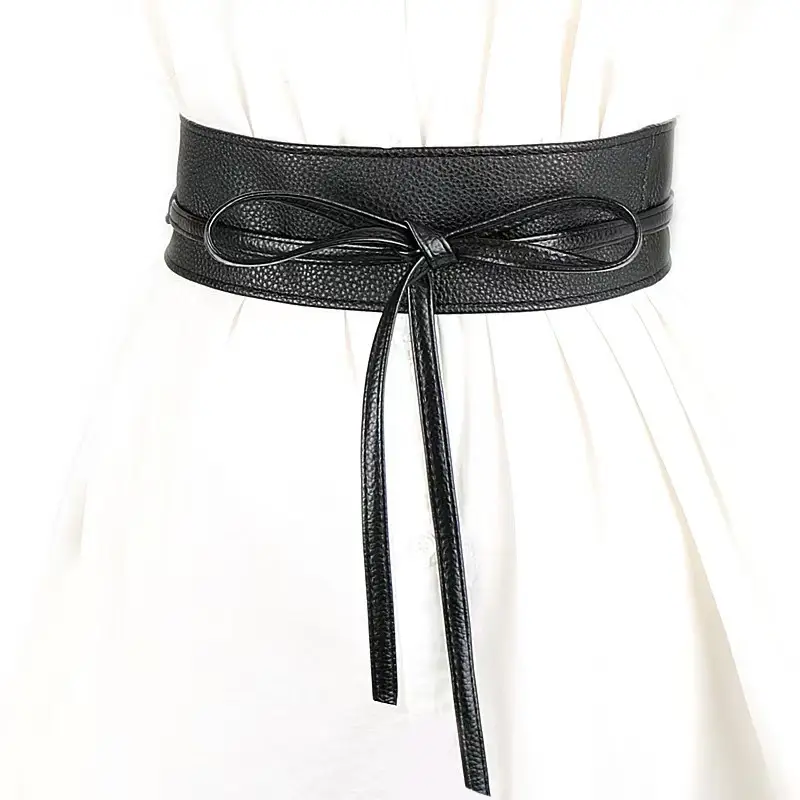 Black Wide Strap Waist Belt for Women — feature 44