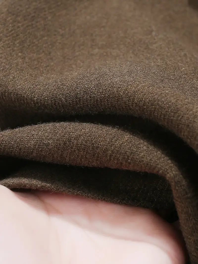 Woolen Belted Skirt Brown Winter Korean Style — feature 6