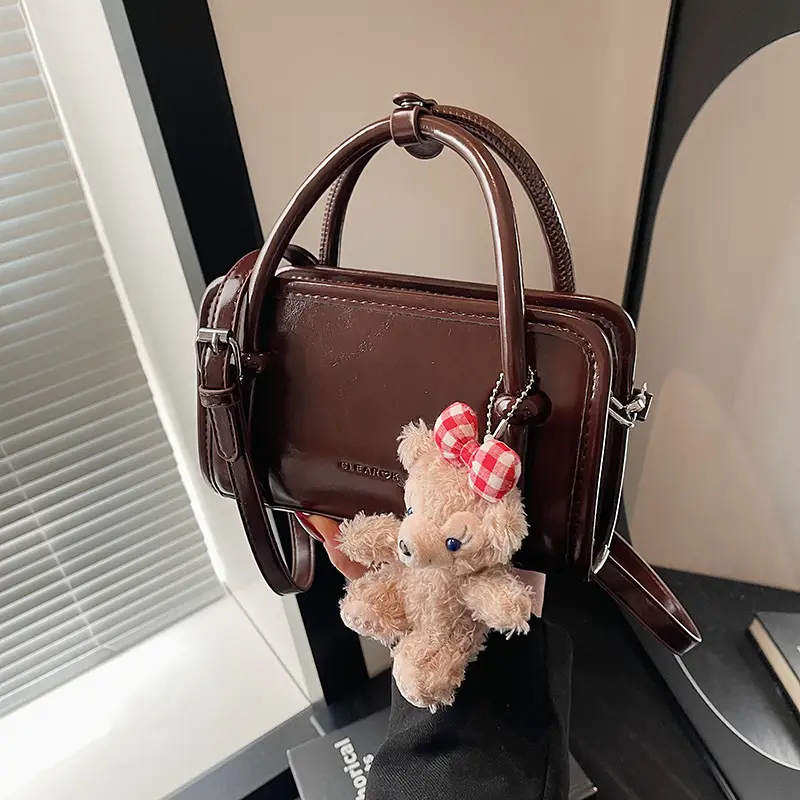 Korean-style Women's Tan Shoulder Bag 2024 - Image 6